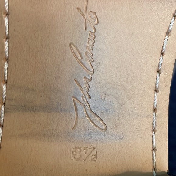 Gray Suede Ankle boots with wrap around chain detail - Picture 7 of 8